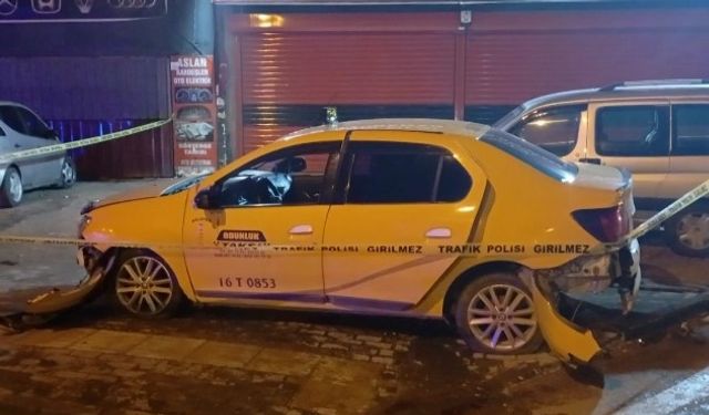 Polisle nefes kesen kovala­ma: Gasp edilen taksi ele geçirildi