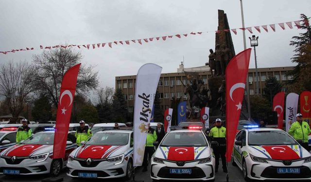 Uşak’ta güvenlik donanımı artıyor: 47 Yeni araç hizmette