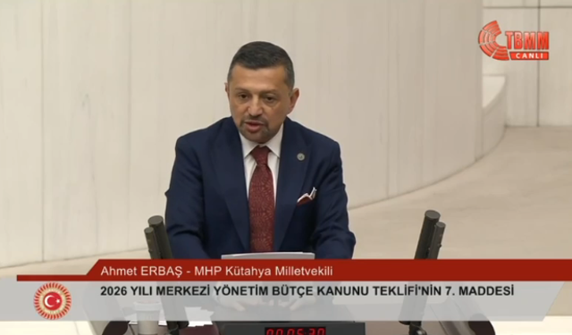 Ahmet Erbaş’tan TBMM’de Kütahya Çıkışı "Yollar Acilen Bitirilmeli"