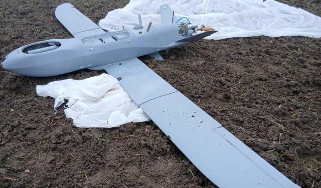 Boş araziye düşen İHA incelemeye gönderildi