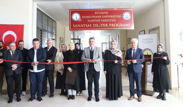 DPÜ'de sanatsal destek sergisi: ''Gelenekle geleceği birleştiriyoruz''