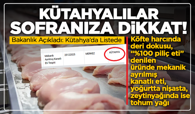 “Köfte Diye Ne Yedirmişler!” Bakanlık Açıkladı: Taklit-Tağşiş Listesine 36 Yeni Ürün Eklendi, Kütahya’da da Tespit Var