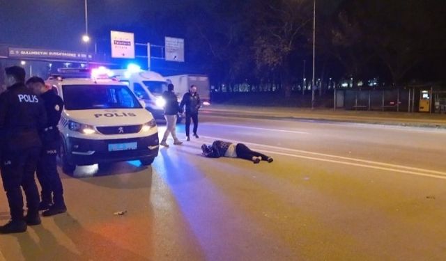 Üst geçidi kullanmadı, ölümden döndü