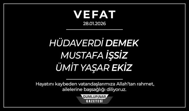 Kütahya’da Acı Gün: 3 Hemşehrimiz Hayatını Kaybetti