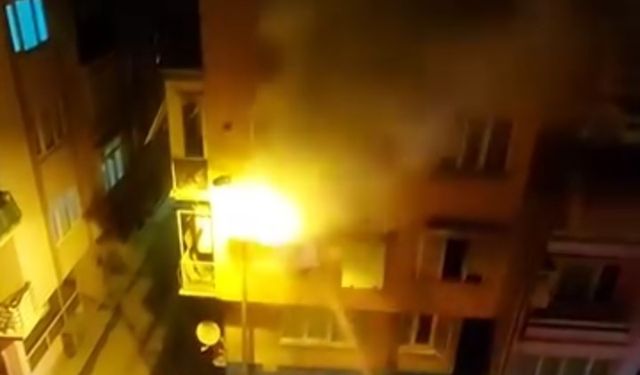 Evin Balkonunda Alevler Yükseldi, Panik Yaşandı