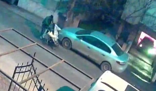 Pes Dedirten Hırsızlık: Bebek Arabasını Kullandı