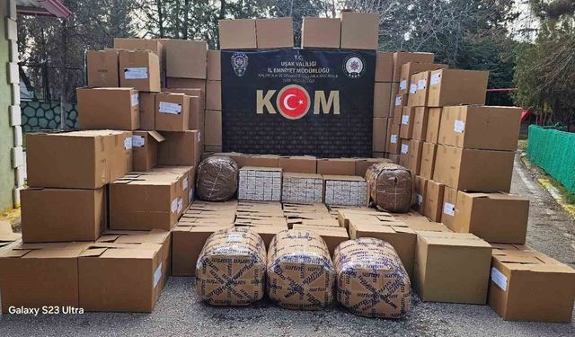 Polisten Nokta Operasyon: Uşak’ta Kaçak Tütün Yakalandı