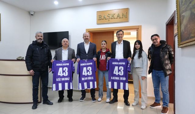 Tavşanlı'da Spor Kulübü’nden Başkan Derin’e ziyaret