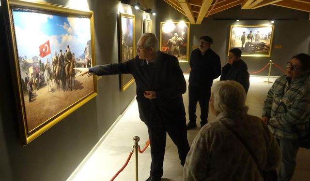 Kütahya'da Dumlupınar Diorama Müzesi'ne ziyaretçi akını sürüyor