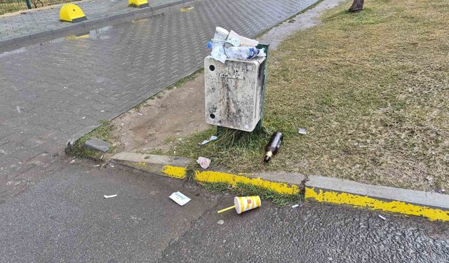 Altyapı panosunu çöp kutusuna çevirdiler