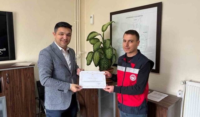 Çavdarhisar’dan veterinerlere vefa: Başarıları ödüllendirildi