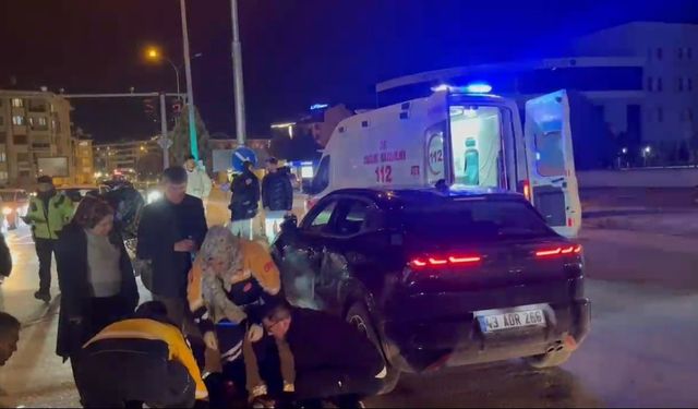 Kütahya’da Korkutan Kaza! Motokurye Hastanelik Oldu