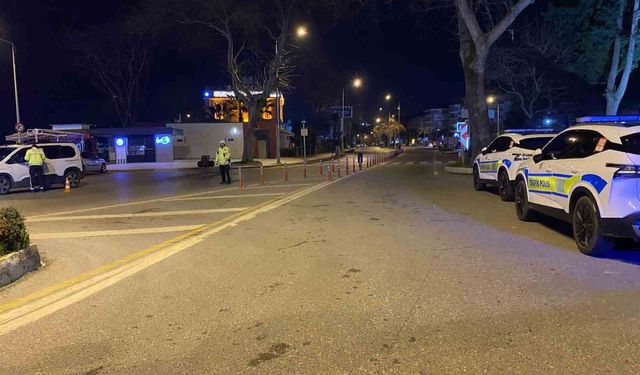 Bursa'da trafikte gece denetimi