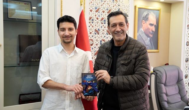 Tavşanlı Belediye Başkanı Derin, genç yazar Heybel ile bir araya geldi