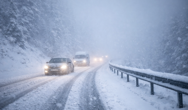 Kütahya’da kış geri döndü: O yolda görüş mesafesi sıfıra indi