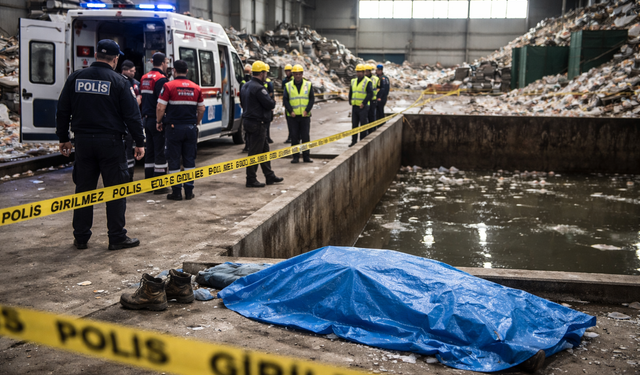 Kütahya'da tesiste geri dönüşüm havuzuna düşen işçi öldü