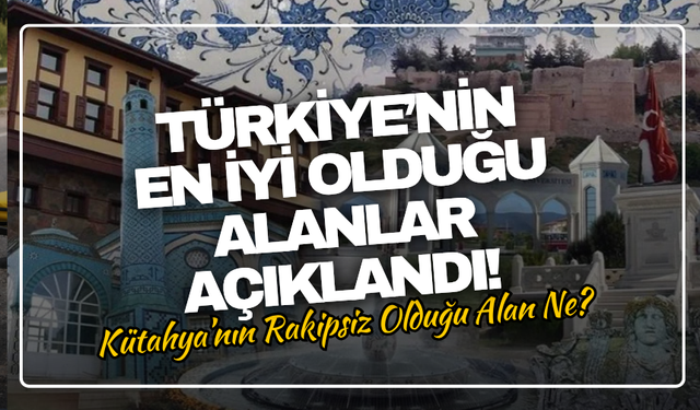 Türkiye’nin En İyi Olduğu Alanlar Açıklandı! Kütahya’nın Rakipsiz Olduğu Alan Ne?