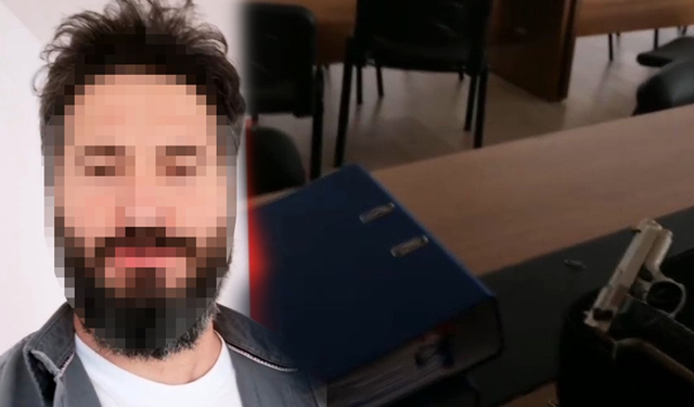 Kaymakamlık binasında ateş açtı, kendisini odaya kilitledi