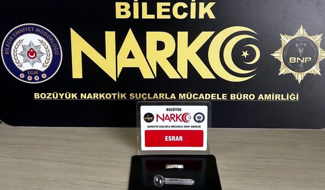 Bilecik'te uyuşturucu operasyonu: 1 şüpheli yakalandı