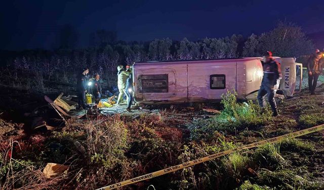 İznik’te trafik kazası dehşeti: Yaralılar hastanelere kaldırıldı