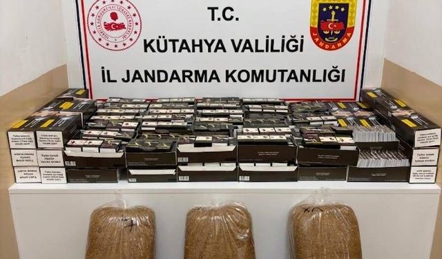Kütahya'da kaçak ürün para değil bela getirdi, bir şüpheli yakalandı
