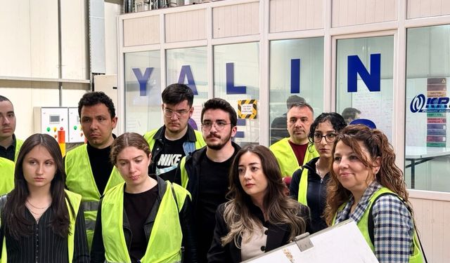 DPÜ'lü öğrenciler, Kütahya OSB'de üretim sahasını inceledi