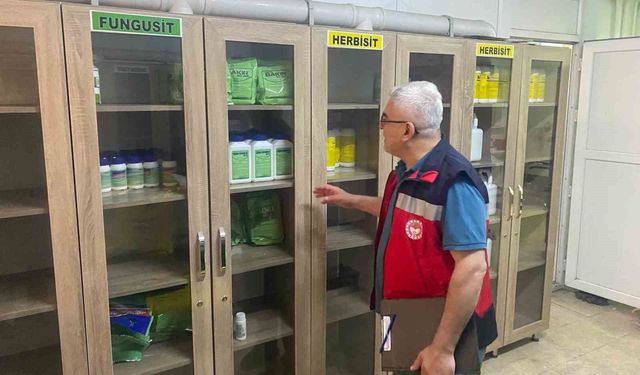 Gediz'de bitki koruma ürünleri bayilerine yönelik denetim