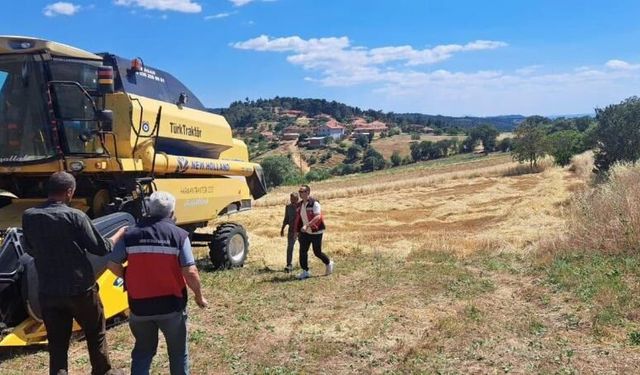 Gediz'de hasat kontrolleri sürüyor