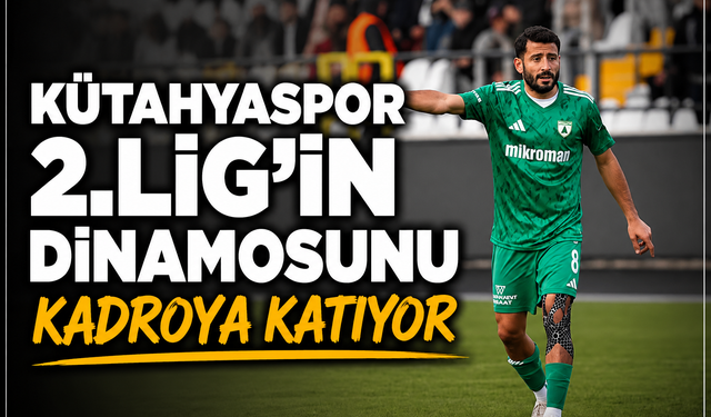 Kütahyaspor, 2.Lig’in dinamosunu kadroya katıyor