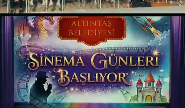 Altıntaş'ta sinema günleri başladı: Çocuklar salonu kahkahalarıyla neşelendirdi