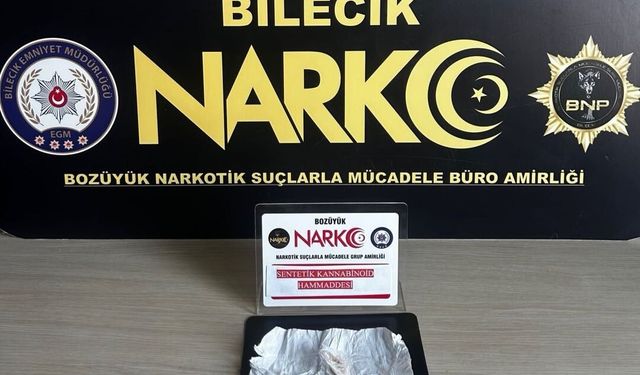 Bilecik'te uyuşturucu operasyonu: 1 şüpheli yakalandı