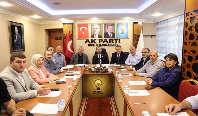 AK Parti Kütahya Milletvekili Bayırcı, Rize teşkilat toplantısına katıldı