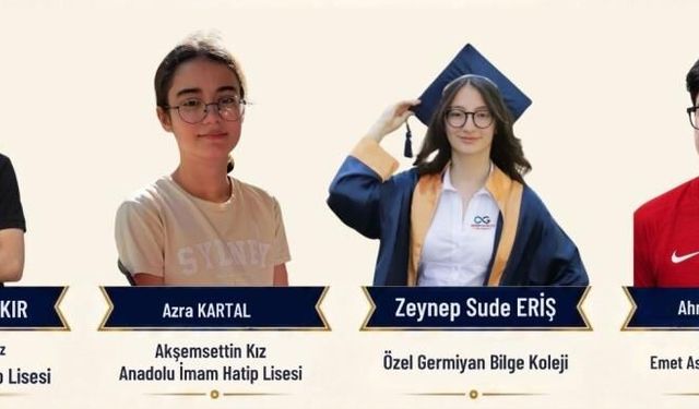 LGS'ye Kütahya damgası: Dört öğrenci tam puanla Türkiye birincisi oldu