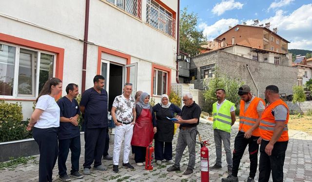 Şaphane'de Engelli Bakım Merkezi'nde yangın güvenliği eğitimi düzenlendi