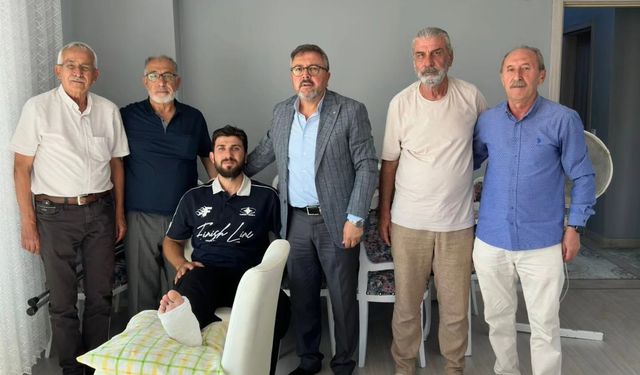 MHP Kütahya’dan Gülmez ailesine geçmiş olsun ziyareti