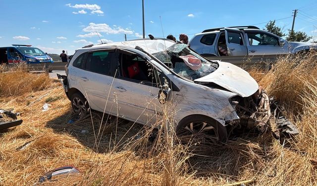 Tavşanlı’da Feci Kaza: Otomobil Takla Attı, Aynı Aileden 2’si Çocuk 4 Kişi Yaralandı