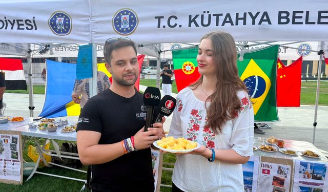 Kütahya'da yabancı öğrenciler yemekler üzerinden ülkelerini tanıttı