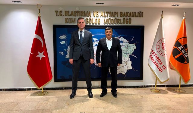 Emet'in ulaşımı için kritik görüşme: Koca'dan, Karayolları 14. Bölge Müdürü Güneş'e ziyaret