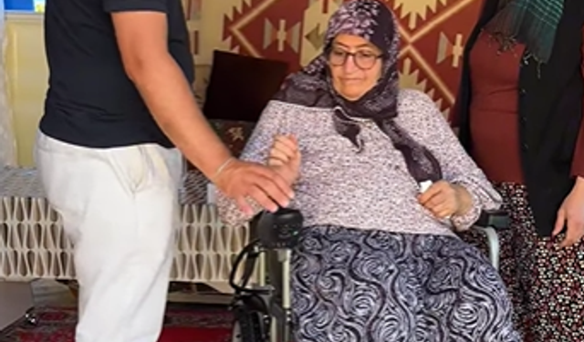 Gediz'de Hamide Teyze'ye anlamlı destek