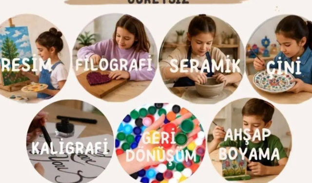 Kütahya'da çocuklar için 7 farklı dalda ücretsiz sanat atölyeleri başlıyor