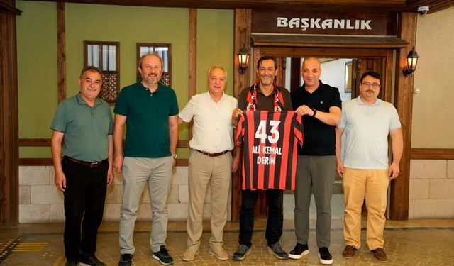 TKİ Tavşanlı Linyitspor yönetiminden Başkan Derin'e ziyaret