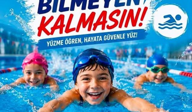 Kütahya'da çocuklar ve gençler için Yüzme Bilmeyen Kalmasın Yaz Okulu başvuruları başladı