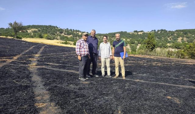 Kütahya'da felaketinden eşiğinden dönen köyde hasar tespiti çalışması gerçekleştirildi