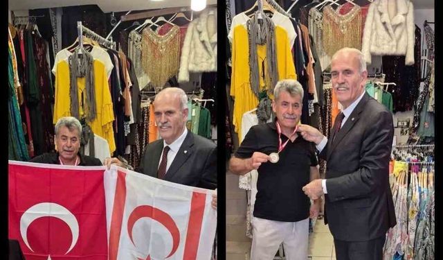 Kıbrıs Maratonu öncesi Bursalı Veteran atlete anlamlı ziyaret