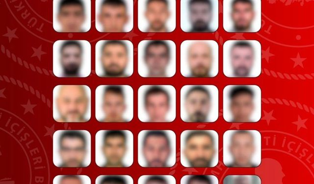 İçişleri Bakanlığı açıkladı: Kırmızı bülten ve ulusal seviyede aranan toplam 76 kişi yakalandı
