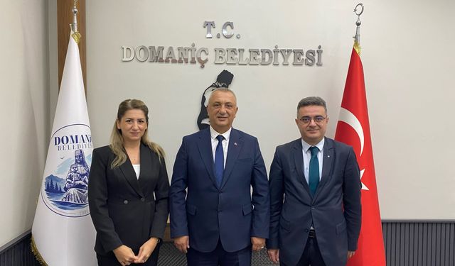 Tavşanlı Halkbank Şube Müdürü Yeşilova'dan, Başkan Uysal'a ziyaret