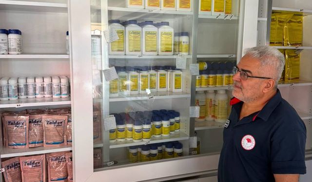 Gediz'de Bitki Koruma Ürünleri bayilerine denetim