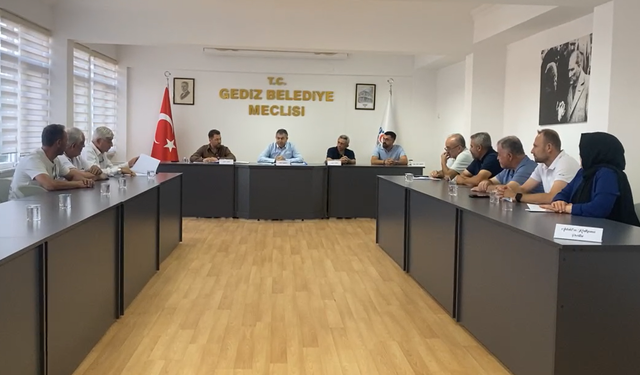 Gediz Belediyesi Eylül Ayı Meclis Toplantısı gerçekleştirildi