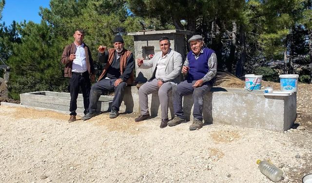 Gediz Yenikent'te çeşme başında çay buluşması gerçekleştirildi