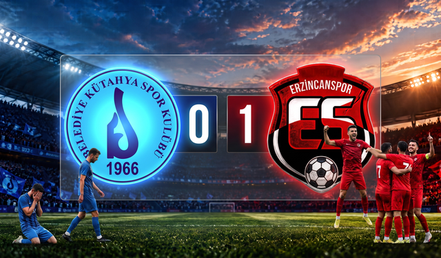 Kütahyaspor Sahasında Mağlup Oldu! 24 Erzincanspor Tek Golle 3 Puanı Aldı